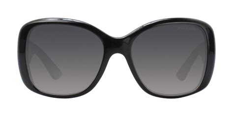 Prada PR 32PS TRIANGLE Polarized 1AB5W1 Sunglasses Black 